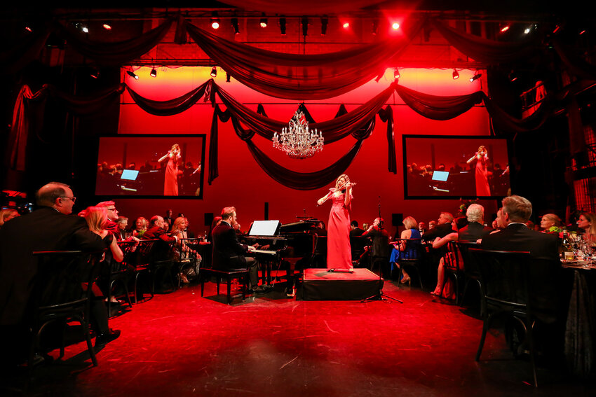 Music Director Courtney Lewis on piano and Concertmaster Adelya Nartadjieva on violin