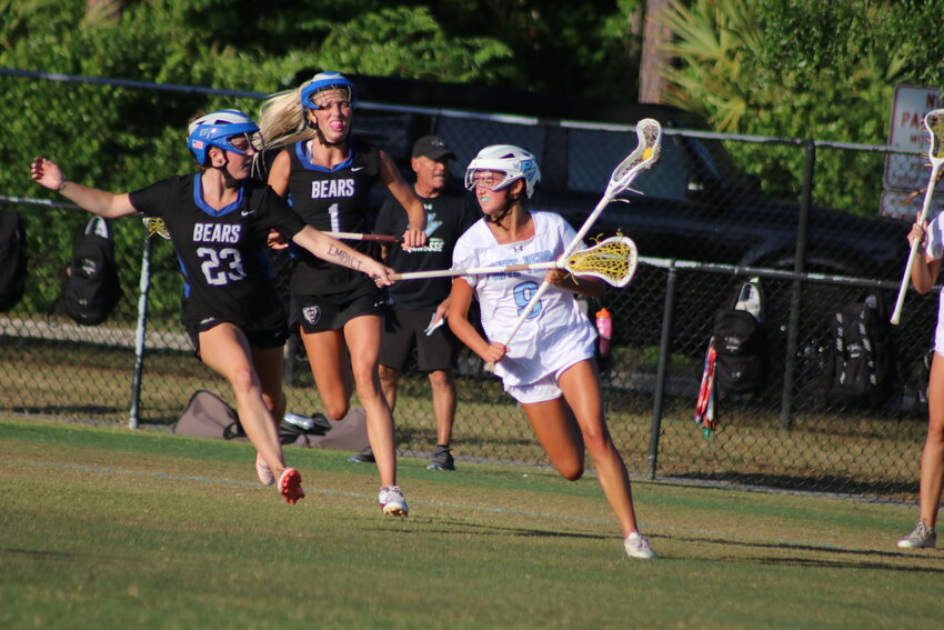 The Ponte Vedra Sharks hosted the Bartram Trail Bears in a girls lacrosse regional semifinal on April 29.