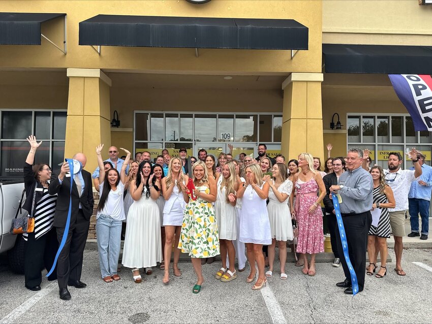 Sun-Kissed Lemon Society&rsquo;s ribbon-cutting saw a generous crowd.