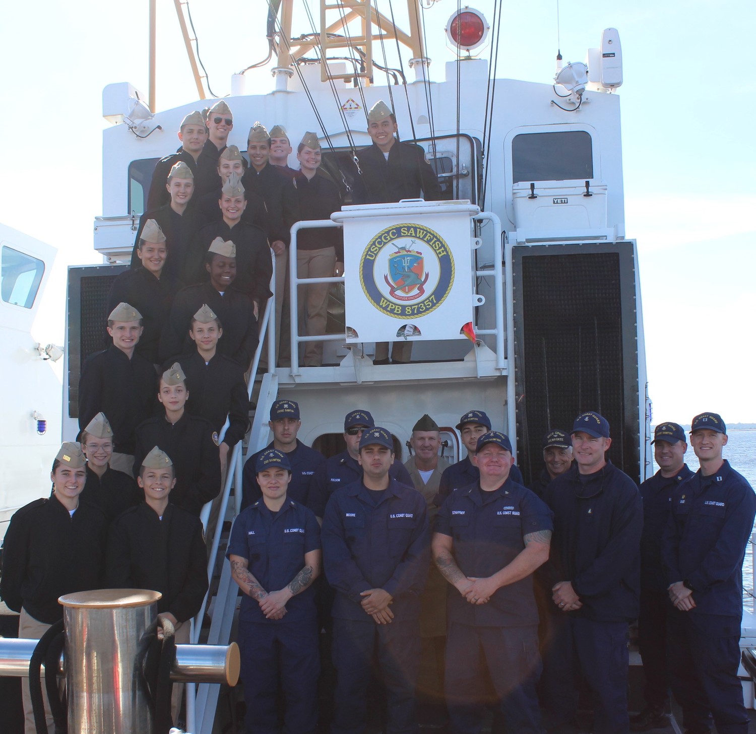 Nease cadets sail aboard the Coast Guard Cutter Sawfish - The Ponte ...