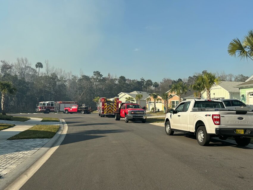 The DBFD responded to keep residential homes safe from the fires Wednesday.