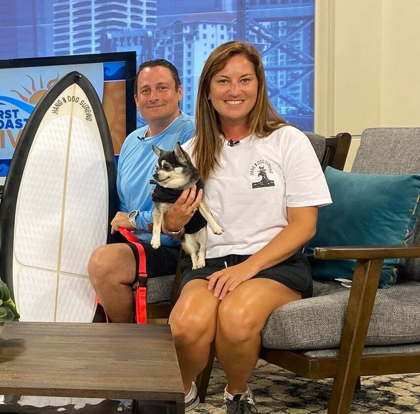 Cooley, Johnston, and surf dog Wednesday on First Coast News ahead of last year’s event.
