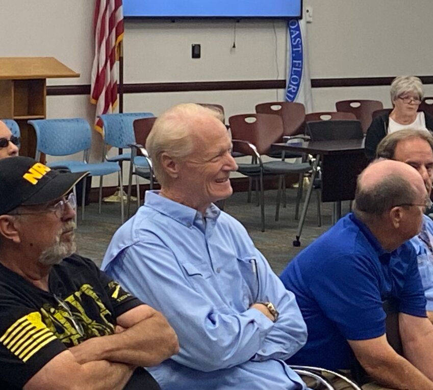 Dennis McDonald (center) supported Fabiani's write-in entry to the race.