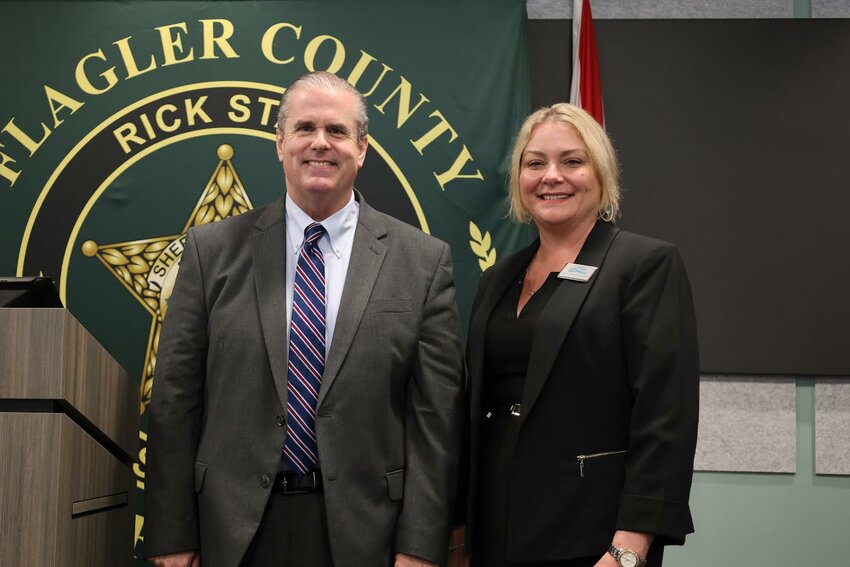 L-R: Dr. Joe Saviak and Tax Collector Shelly Edmonson. | Flagler County Local Government Leadership Academy