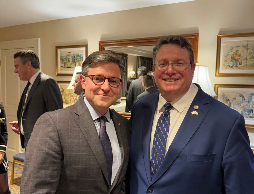 Randy Fine (right) with House Speaker Mike Johnson.