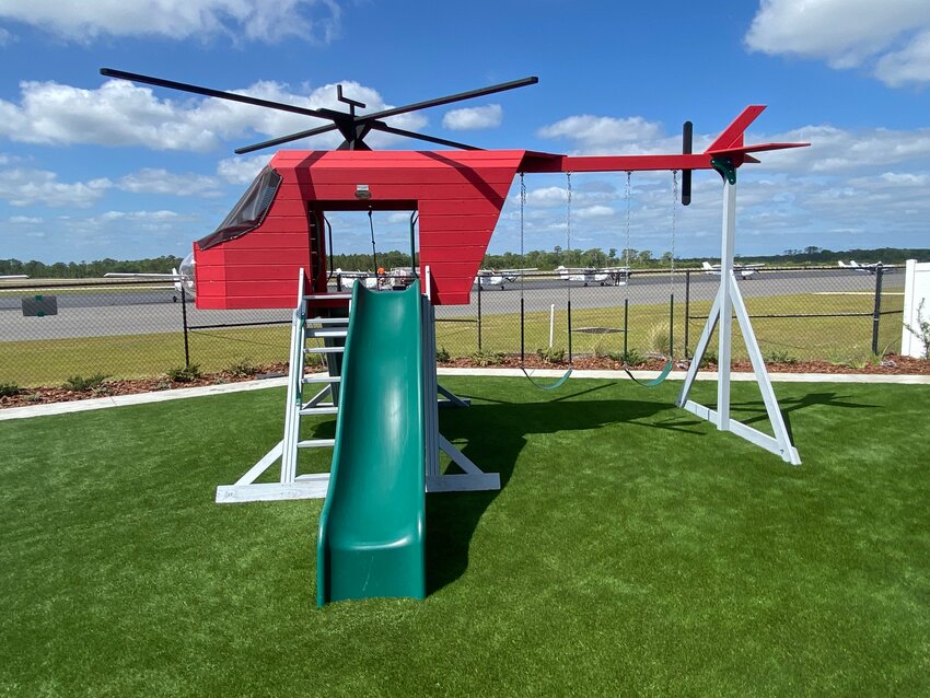 The new backyard playground.