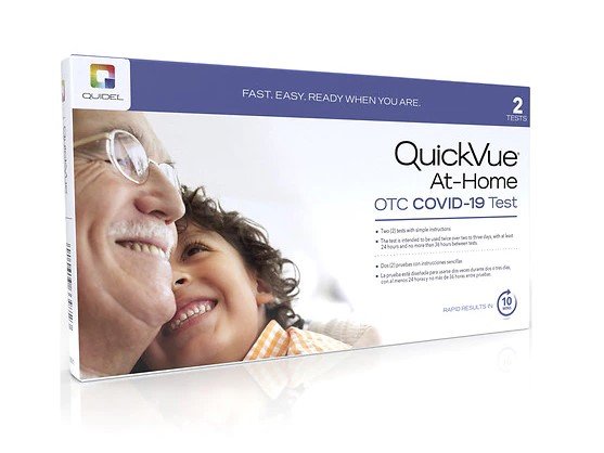 QuickVue home Covid testing kits