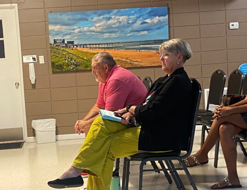 King at a recent Flagler Beach City Commission meeting.