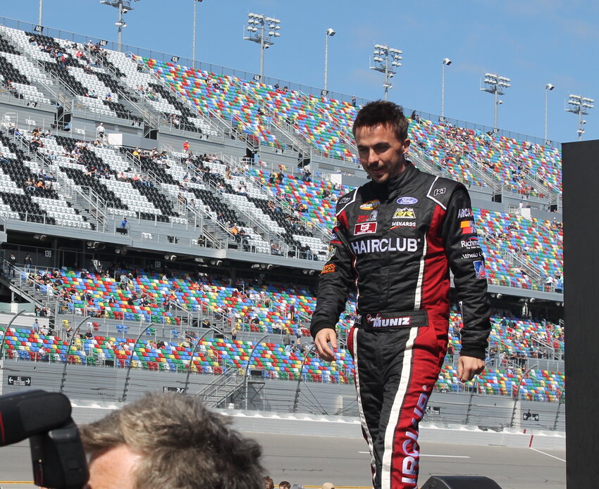 Muniz making his ARCA Menards Series debut at Daytona International Speedway in February 2023.
