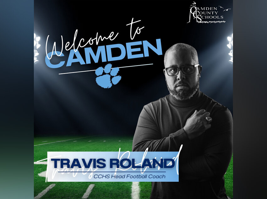 The announcement released by Camden County High School that Roland would be joining their football program.