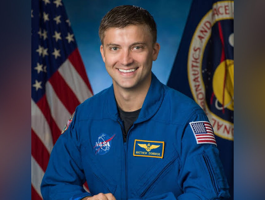 Astronaut Matthew Dominick will talk with Volusia County middle school students on Wednesday.