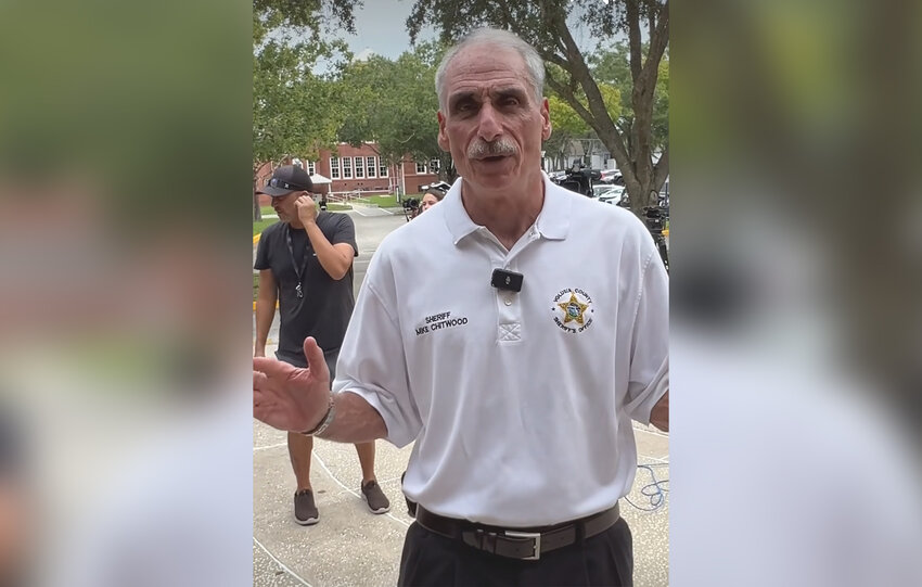 Volusia Sheriff Mike Chitwood in a public service video posted to social media about school threats.