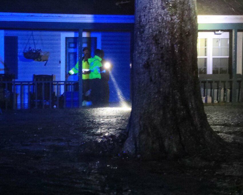 A Volusia Sheriff's Office high water rescue team responding to a call in South Daytona Thursday morning.