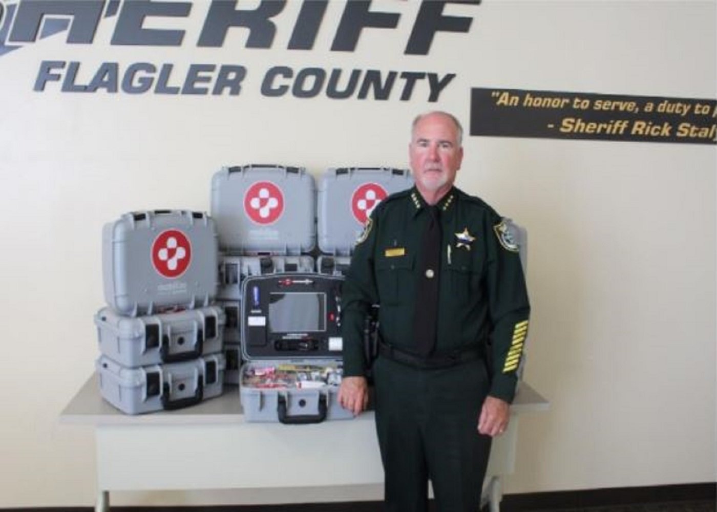 Sheriff Rick Staly with Mobilize Comprehensive Rescue System units