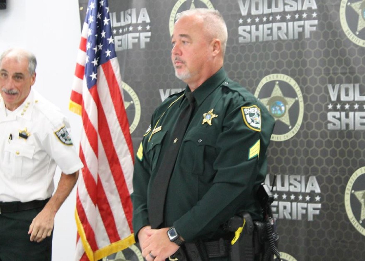 VSO Sergeant Don Maxwell with Sheriff Mike Chitwood