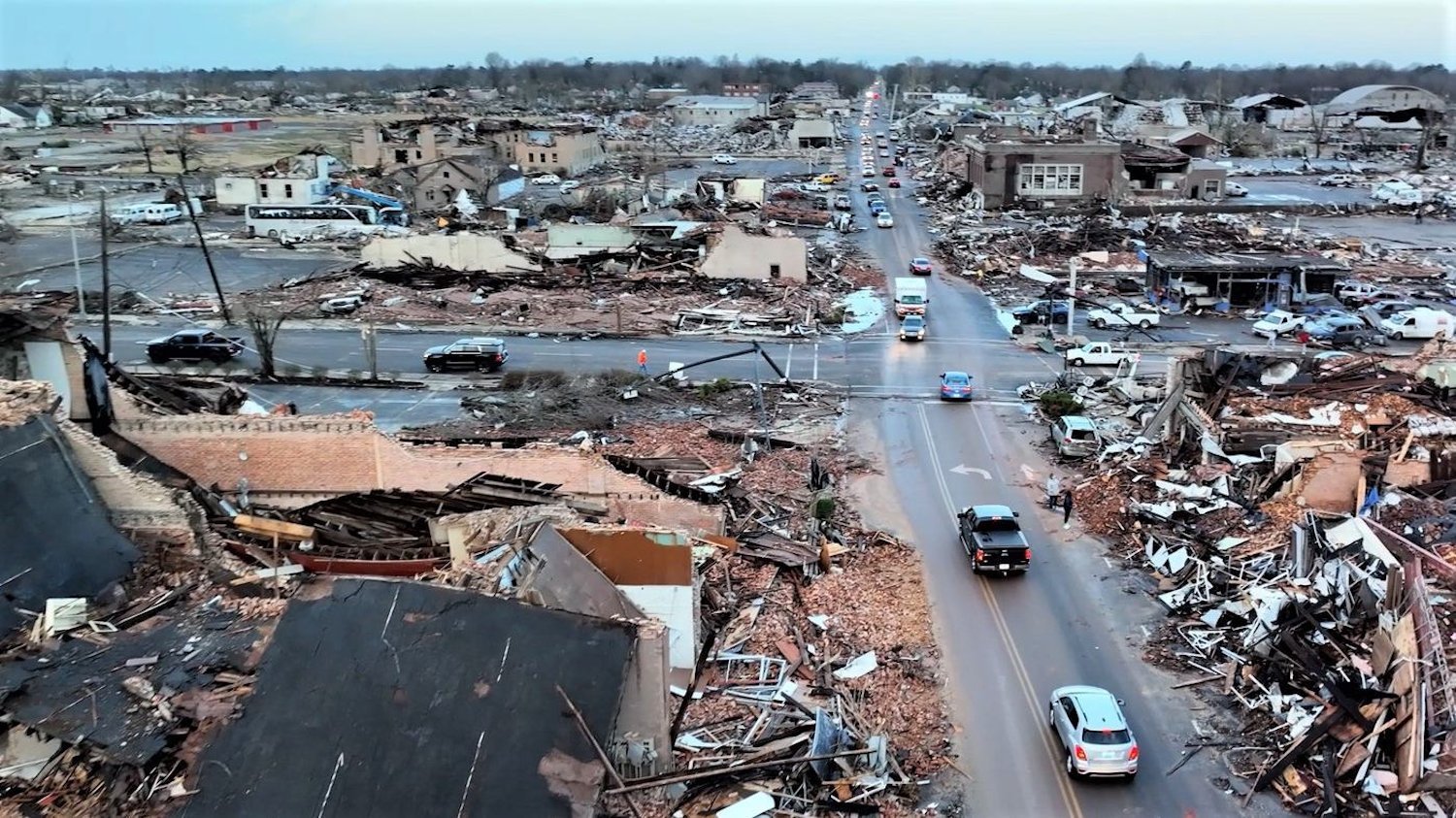 The destruction in Mayfield, Kentucky