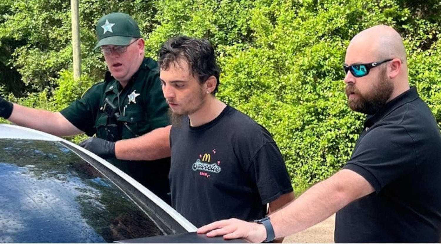 Dyllan Lemoine following his arrest