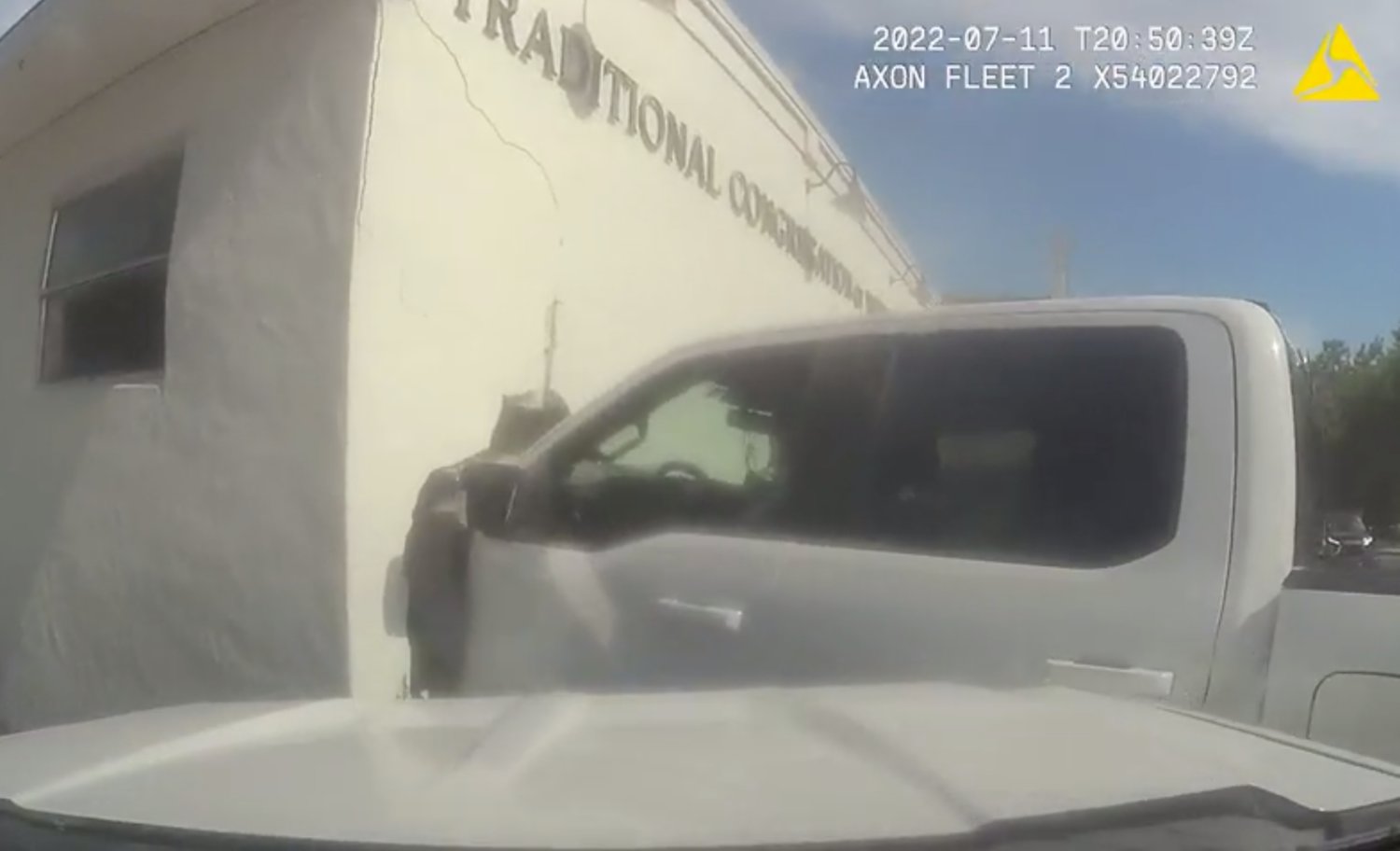 Body cam footage from the deputy who, moments later, exchanged gunfire with Johnny Santiago.