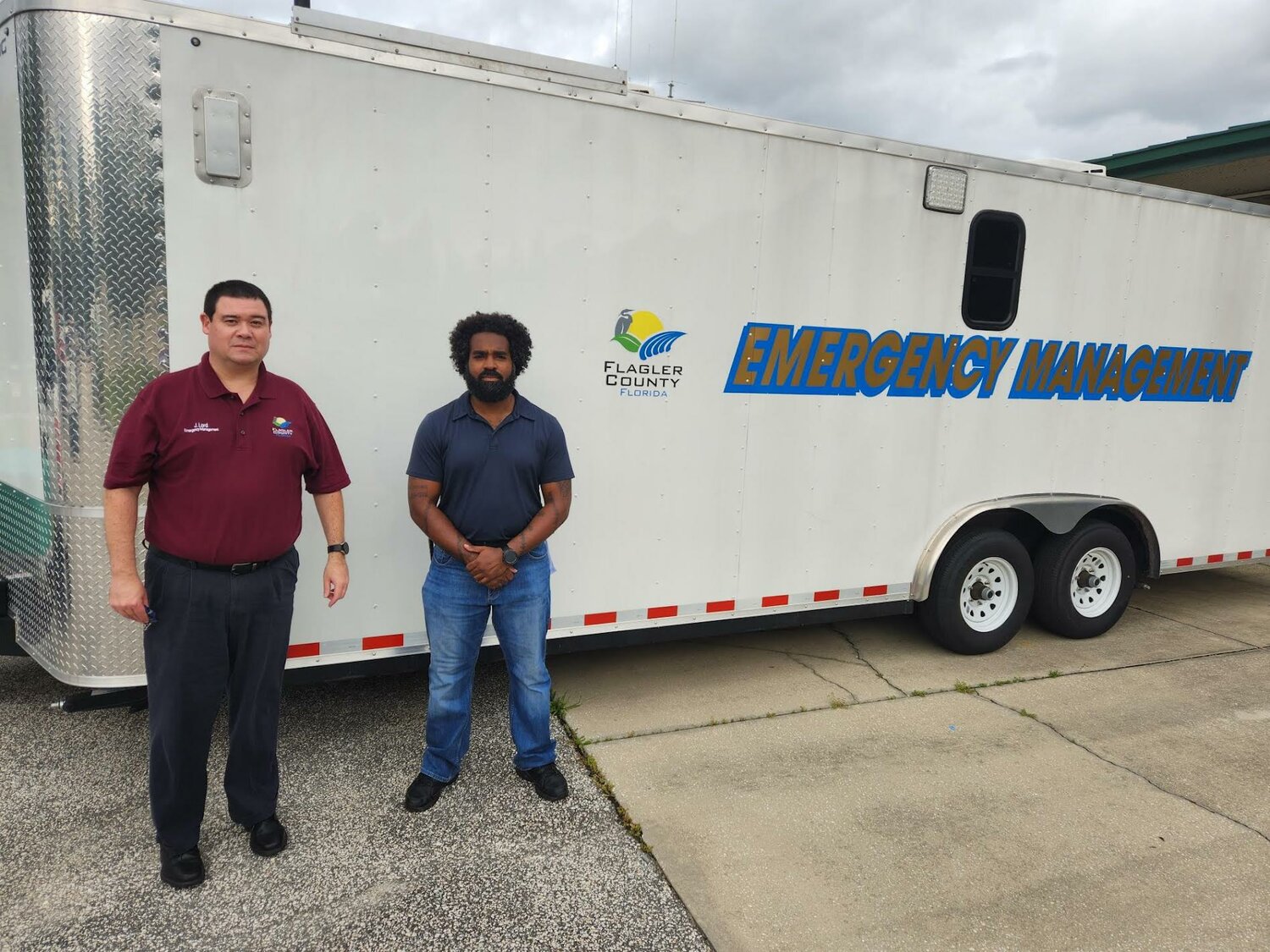 Lord (left) and Joseph (right) are on loan in Madison County to help with recovery efforts.