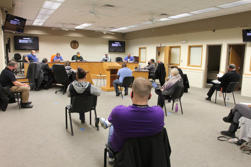 Community members and members of Warrensburg Animal Rescue attend the Monday, Dec. 14, City Council meeting.&nbsp;