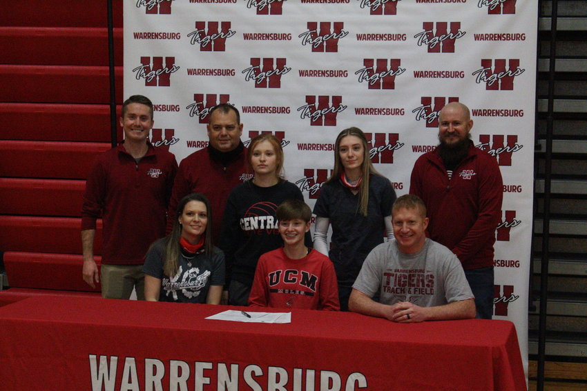 Warrensburg senior Tabby Boldt inked her commitment to Central Missouri cross country and track during a ceremony on Friday, Feb. 5 at Warrensburg High School.