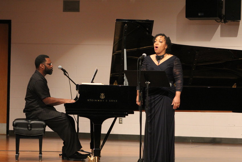 Jolie Rocke, soprano, and Regionald Robinson, piano, perform Saturday, Oct. 1, in the Hart Recital Hall at the University of Central Missouri as part of the Blind Boone Symposium.