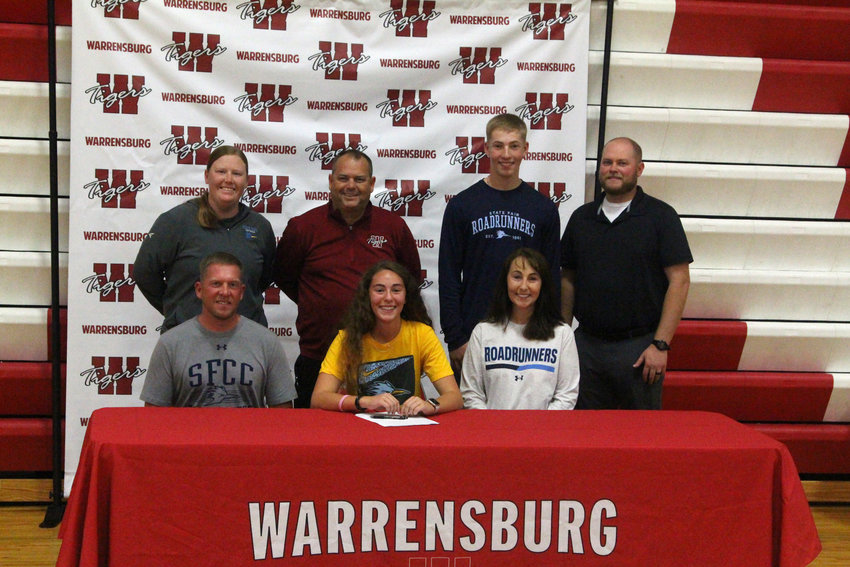 Warrensburg senior Emily Anderson signed her letter of intent to play softball at State Fair Community College on Tuesday, Nov. 8, at Warrensburg High School.