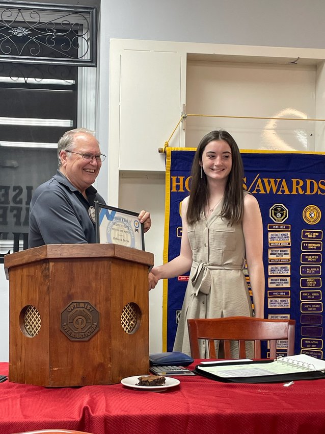Rebecca Burns, a senior at Warrensburg High School, is recognized as the Optimist Club of Warrensburg&rsquo;s November Teen of the Month.