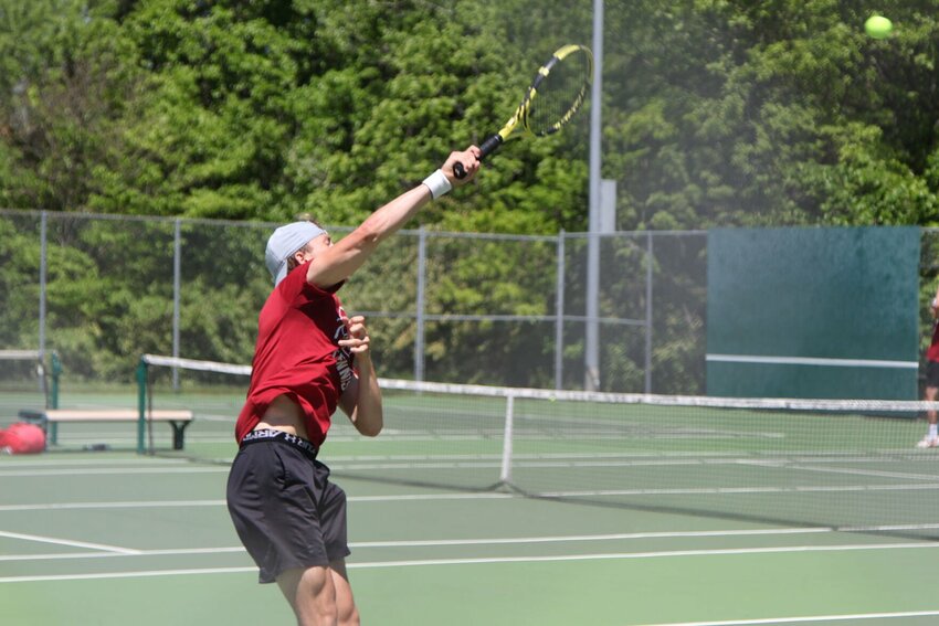 Warrensburg sophomore Quinn Conley competes in the Class 1 sectional round &nbsp;May 16, 2022, in Independence.