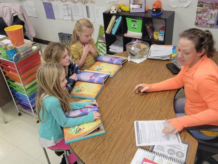 Students in the Leeton R-X School District attend class on Jan. 26. The district will adopt a four-day school week in the 2024-25 school year.&nbsp;