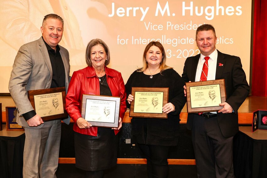 The UCM Multipurpose Building was rededicated as the Jerry M. Hughes Athletics Center on Saturday, Feb. 17. 
