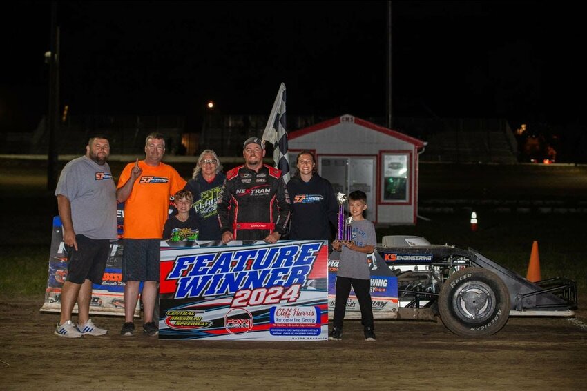 Chad Clancy won his first-ever Central Missouri Speedway featured race on Saturday, May 11. 