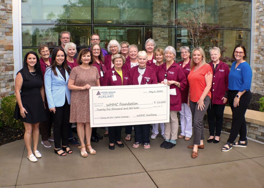 The WMMC Auxiliary recently presented a $25,000 donation to the Western Missouri Medical Center Foundation as part of its Day of Giving campaign.


Photo courtesy of the Western Missouri Medical Center Foundation