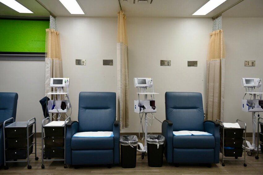 A recovery room at the Planned Parenthood Great Plains office is pictured on June 21, 2024, in Overland Park, Kansas.&nbsp;