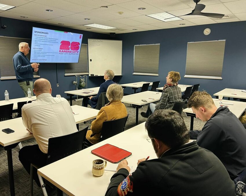 Missouri Division of Tourism&rsquo;s National Account Manager - Sports Jim Rowland met with Warrensburg officials and community members on Thursday, Feb. 13, to discuss the 2026 FIFA World Cup.&nbsp;