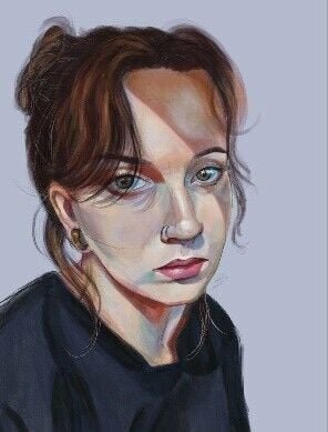 Bek Campbell, Self Portrait.