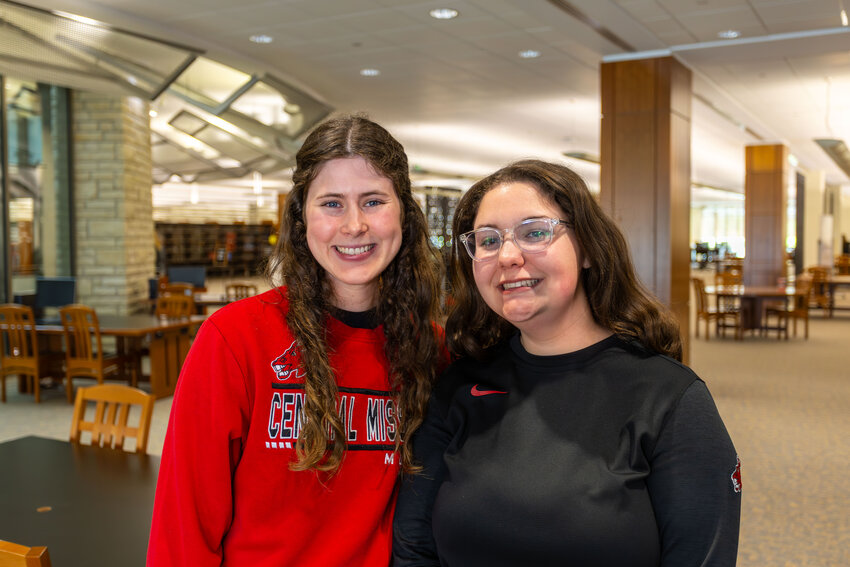 Reagan Shippy, left, and Paige Schneller will graduate with Chemistry degrees from UCM during 2025 Spring Commencement.