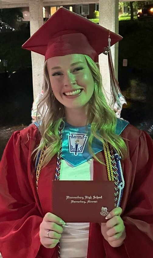 Madelyn Meldrem has been selected as the recipient of the Warrensburg Secunda Club  $1,000 college scholarship.  The club awards a scholarship each spring to a WHS graduating senior who has demonstrated a commitment to leadership and service during their high school career.