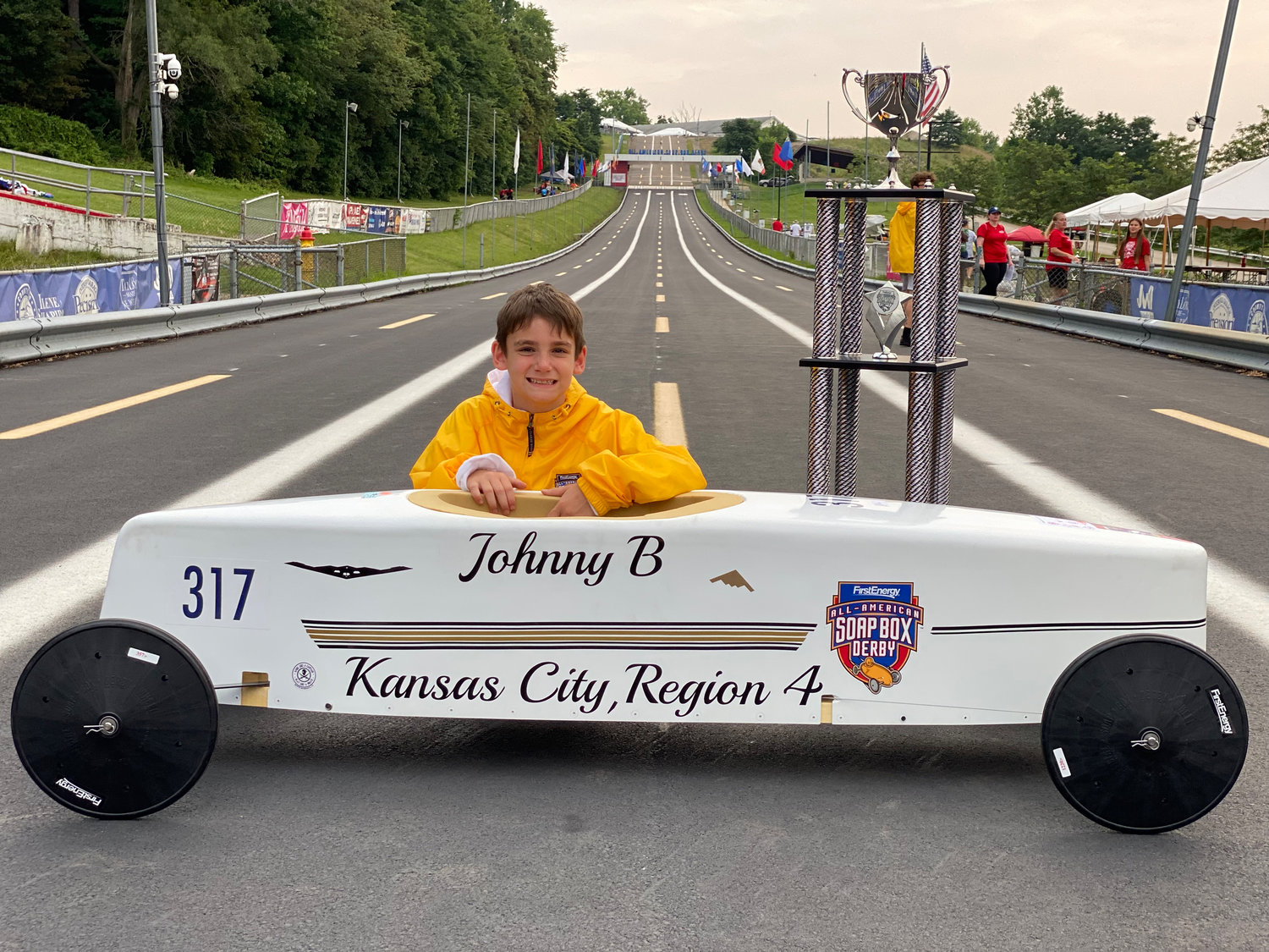 Johnny Buehler youngest Local Soap Box world champion Star