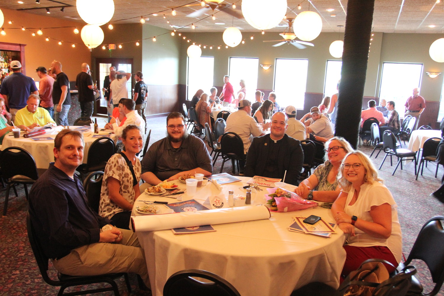 Best of the ‘Burg winners take part in the hors d'oeuvres during the reception Thursday, July 28, at PLAYERS Restaurant.