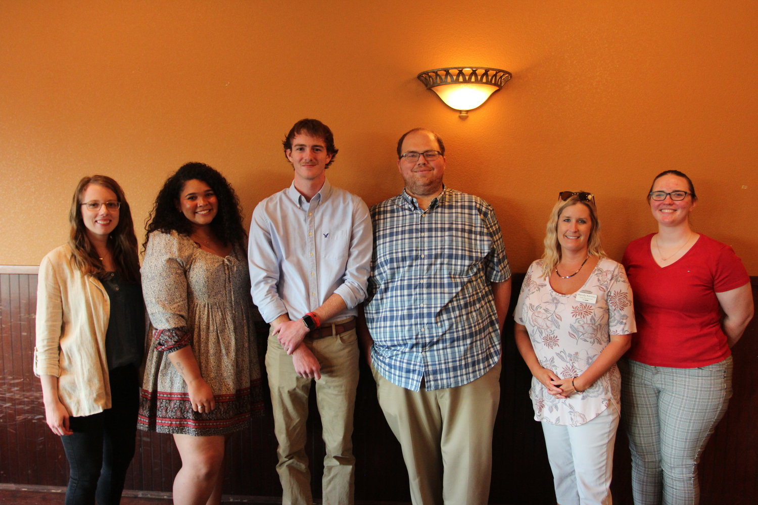 Warrensburg Star-Journal staff pose for a photo after the 2022 Best of the ‘Burg reception Thursday, July 28. From left, Editor Nicole Cooke, Reporter Meliyah Venerable, Intern Dillon Seckington, Sports Editor Joe Andrews, Sales Consultant Mendy Kenney and Reporter Sara Lawson.
