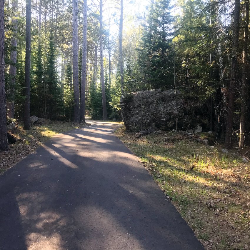 A portion of the Breitung trail near McKinley Park Campground.