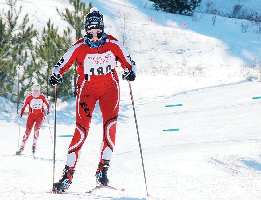 The Wolves&rsquo; Gracie Pointer powers up a hill during competition at Hidden Valley last Thursday.