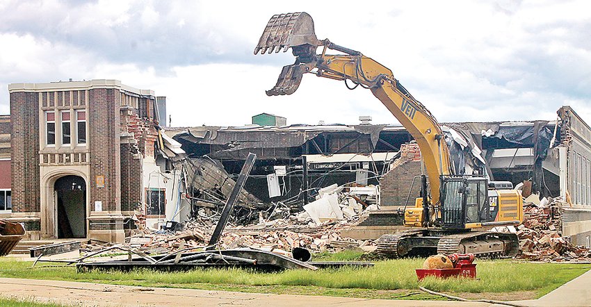 Demolition of the Industrial Arts building started this week.
