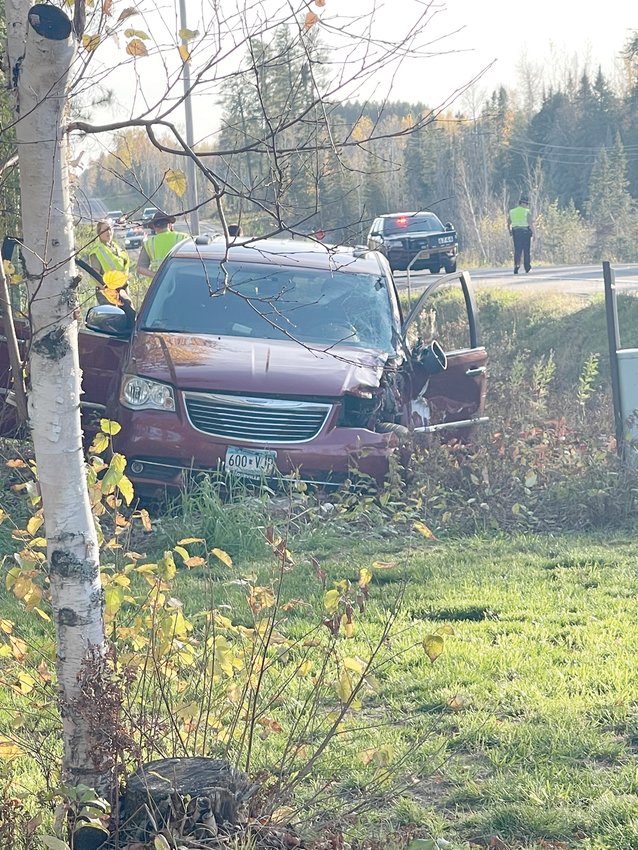 This minivan failed to stop for a school bus,   endangering several children.