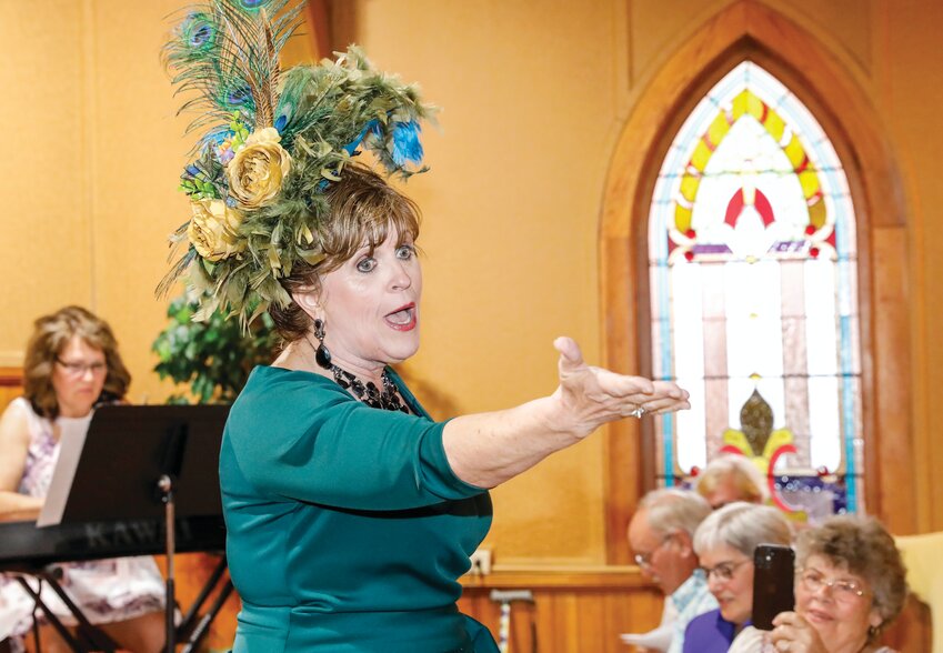 Singer Debbie Prutsman belts out   a tune from the   musical, &ldquo;Hello Dolly.&rdquo;