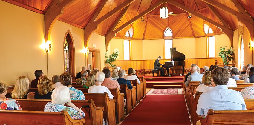 The lustrous   woodwork in the Lake   Vermilion Cultural Center provided exceptional   acoustics for performances under the auspices of the Northern Lights Music   Festival, held Sunday in Tower.