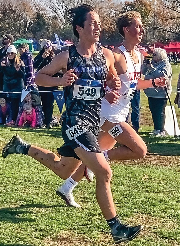 North Woods junior and South Ridge runner Alex   Burckhardt (bib number 549)  finished in 20th place to make the all-state team at this year&rsquo;s state cross country meet.