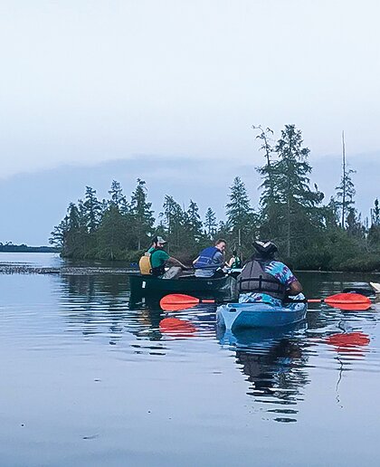 Kayakers explore Lost Lake SNA during a previous outing.