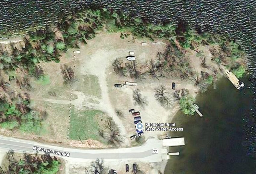 A Google Earth view of Moccasin Point landing. The popular access point is slated for major reconstruction starting later this year.